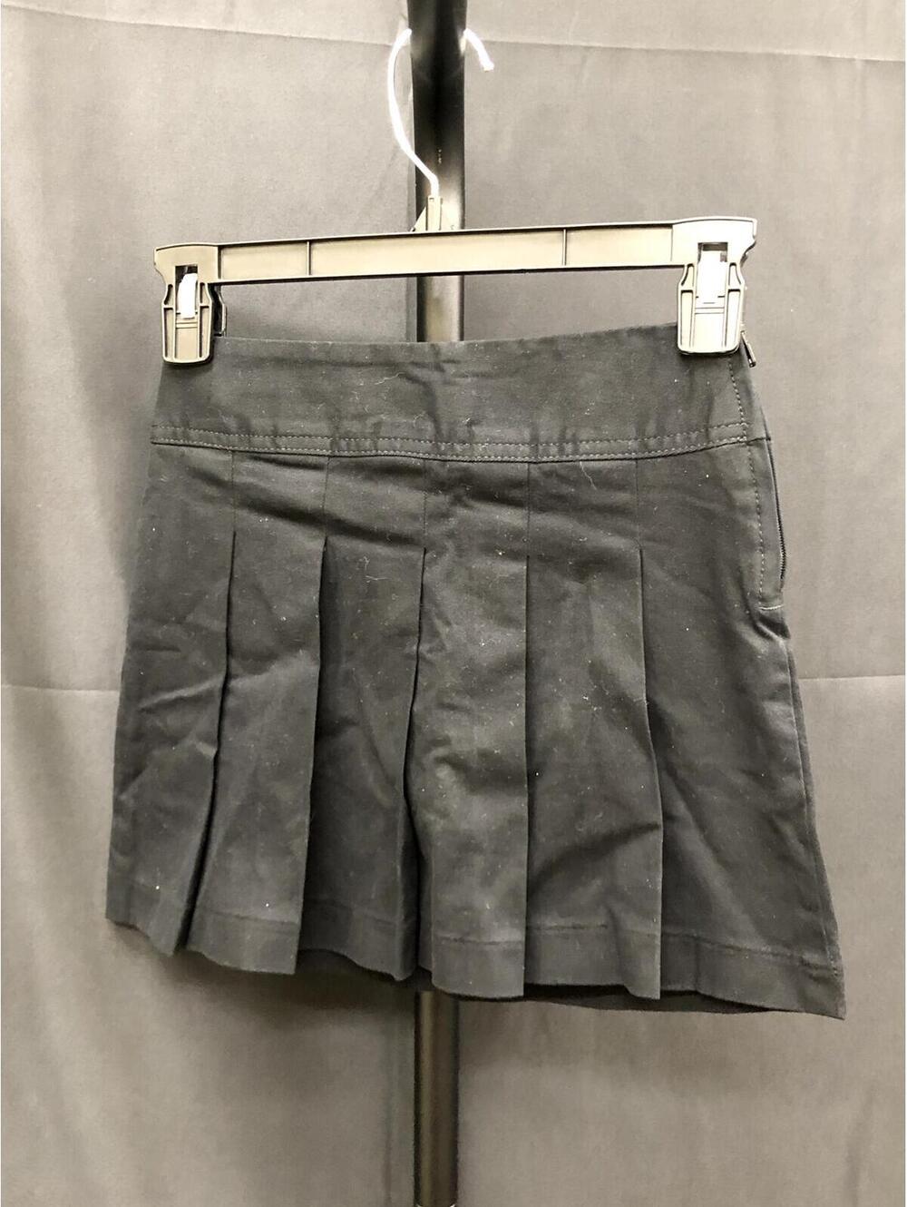 THE CHILDREN’S PLACE GIRLS UNIFORM PLEATED SKORT BLACK SIZE 6